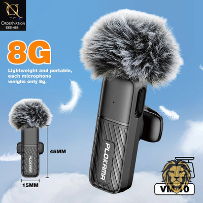 Plokama VM10 Wireless Lavalier Microphone – 2.4G HD Audio