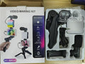 Video Making Vlogging Kit AY49-RGB — LED Light + Mic + Tripod + Remote