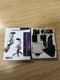 Video Making Vlogging Kit AY49-RGB — LED Light + Mic + Tripod + Remote