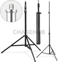 Photography light stand extended and collapsed — Plokama P24-Light 7ft stand Chase Hub