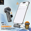 Plokama VM10 Wireless Lavalier Microphone – 2.4G HD Audio