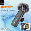 Plokama VM10 Wireless Lavalier Microphone – 2.4G HD Audio